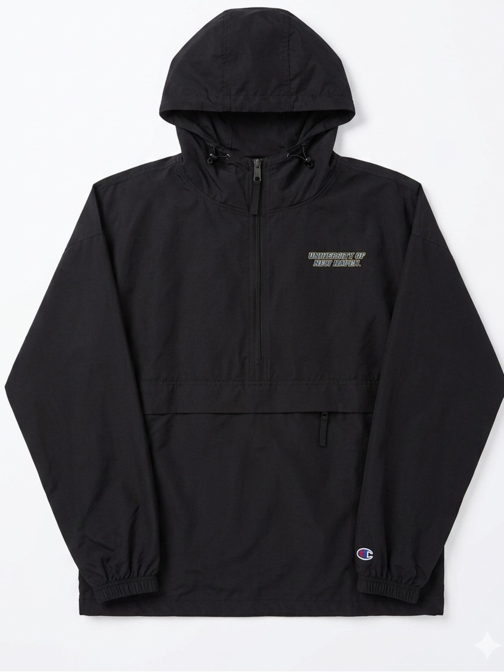 UNH Athletic Champion Black Hooded Pullover Jacket
